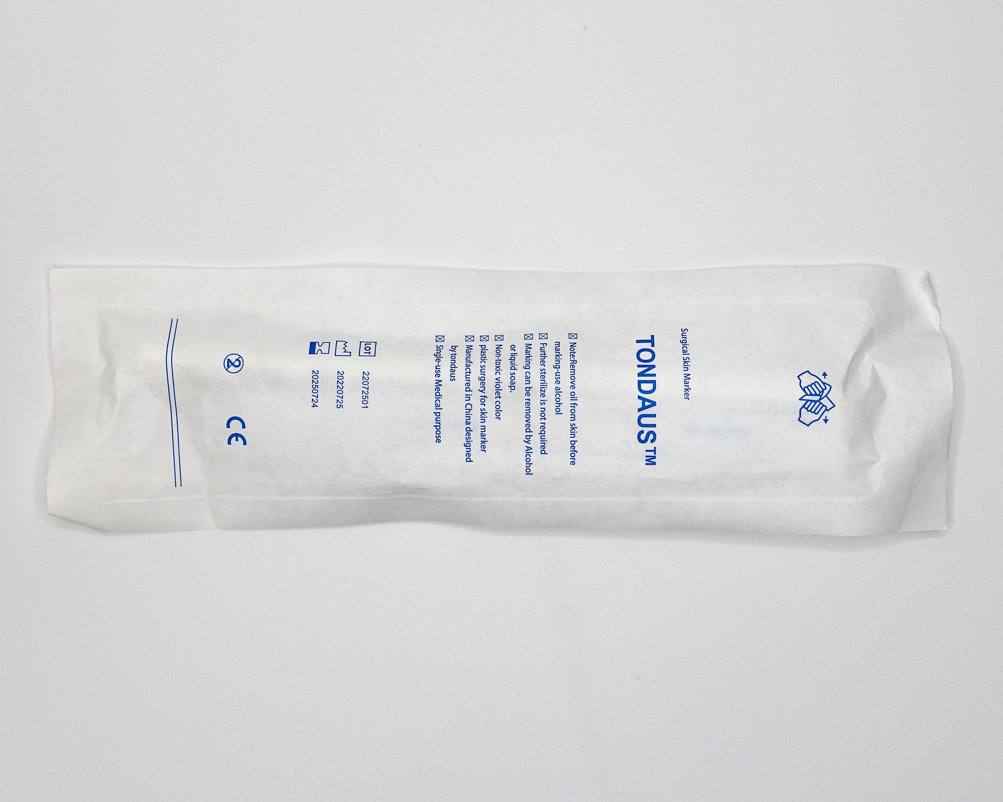 WHITE STERILE SURGICAL MARKER AND RULER SET